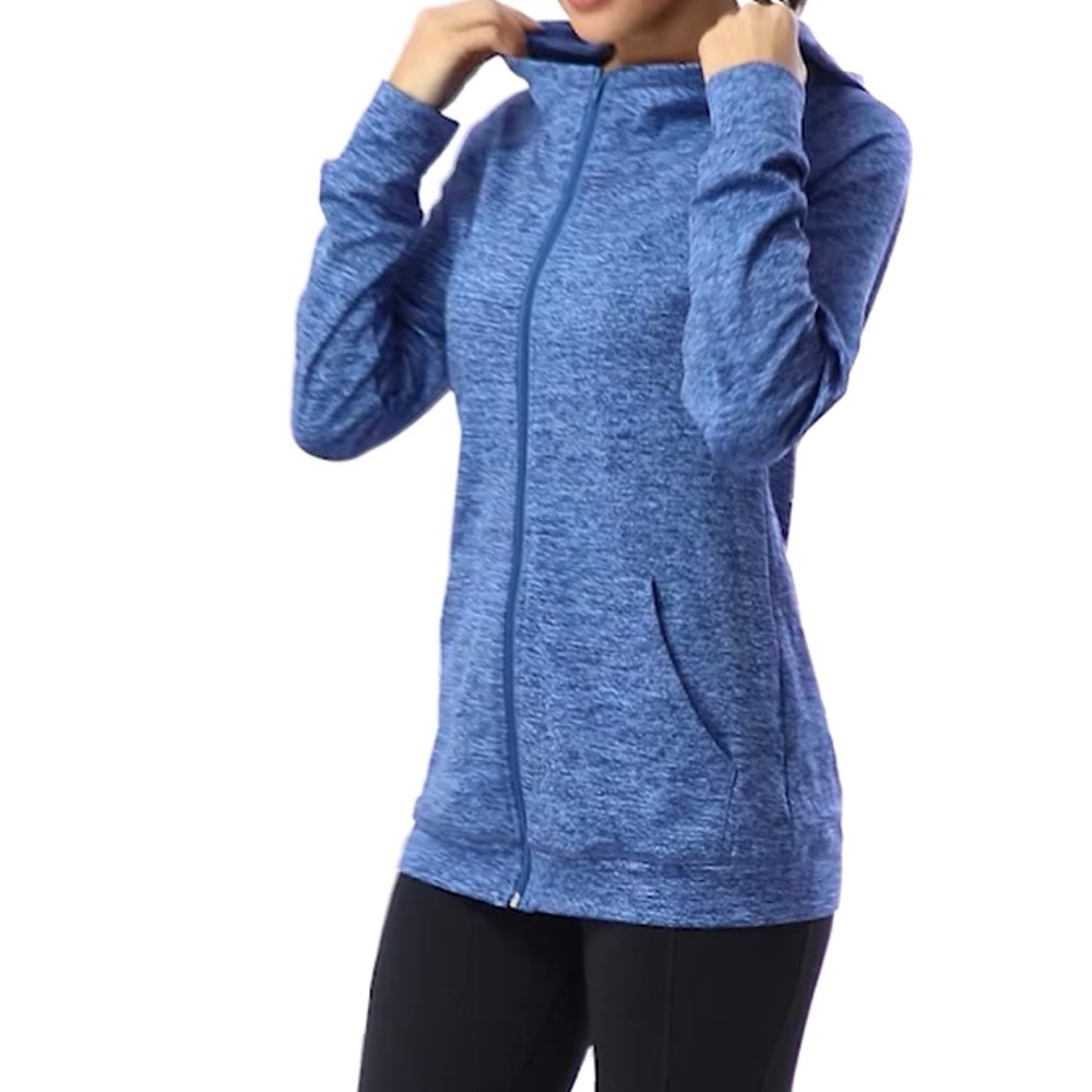 Women's Full-Zip Sports Hoodie Sweatshirts M